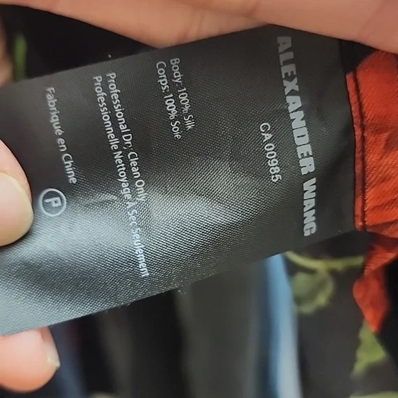 Alexander Wang rose print slit sleeve top - Picture 4 of 4